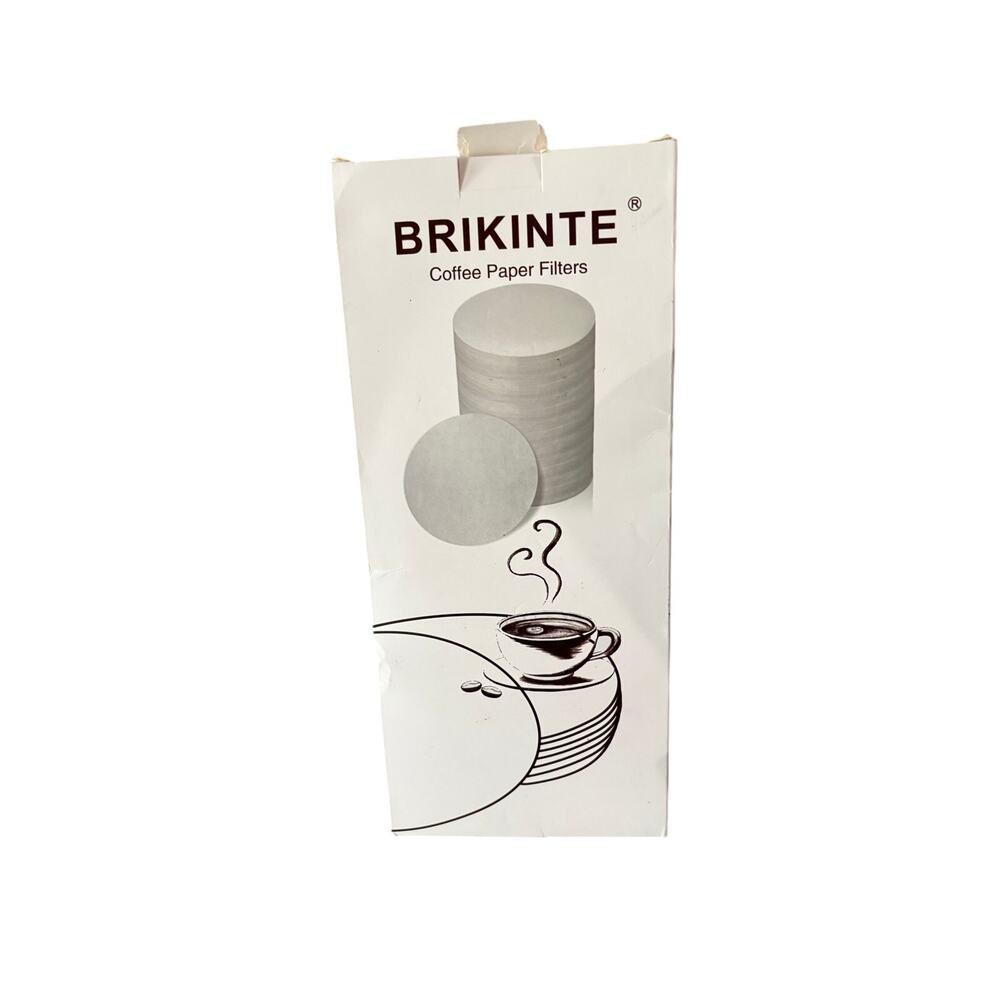 BRIKINTE Coffee Paper Filters Round Disposable Coffee Maker Filters New